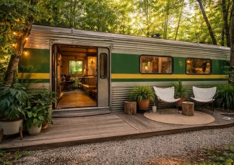 This Young Woman Converted an Abandoned Train Carriage into Her Home – See the Photos