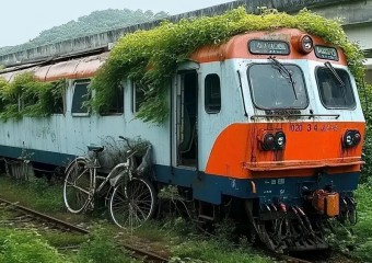 Young Woman Lives Inside an Old Train Locomotive – But Wait Until You See the Inside!