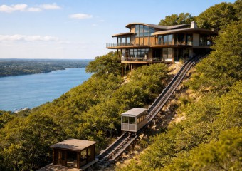 See How This Woman Lives in a House Accessible Only by a Tram