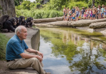 Grandpa Slips Into Chimp Enclosure – What Zookeepers Witness Next Is Astonishing!