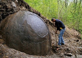 A Huge Stone Ball in the Middle of the Forest